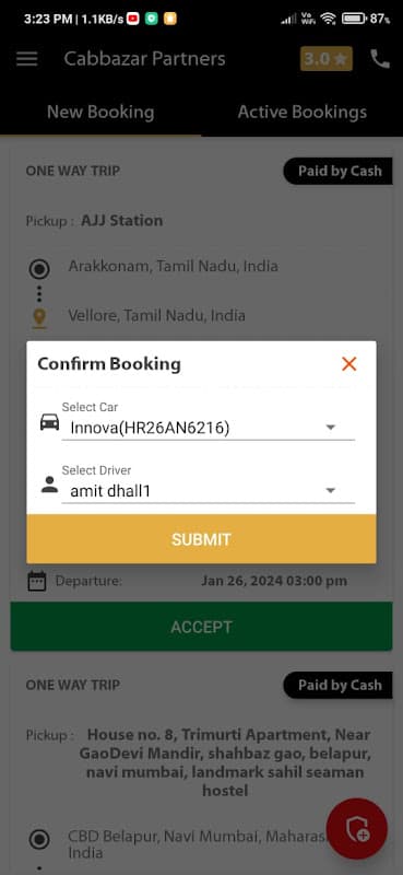 CabBazar Partners screenshot 4