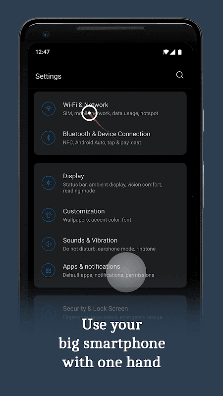 Quick Cursor: One-Handed mode screenshot 1
