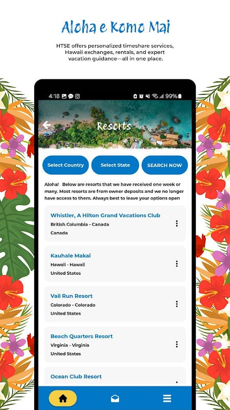 Hawaii Time Share Exchange screenshot 5