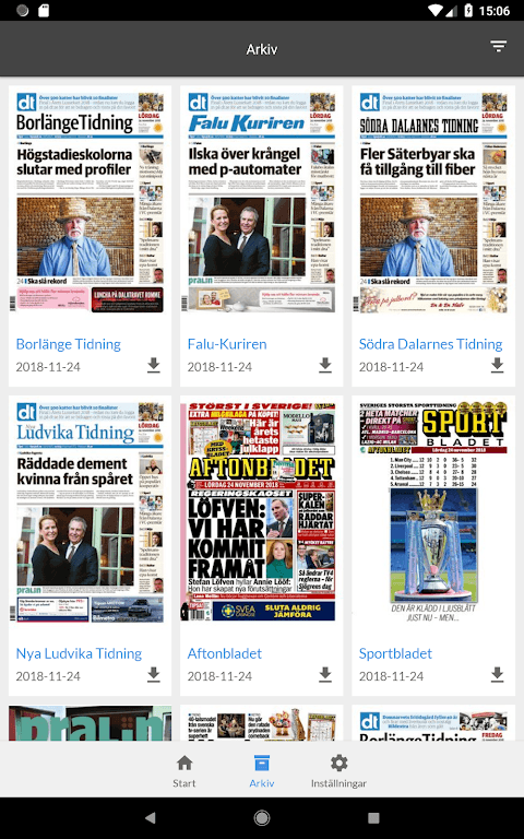 Nya Ludvika Tidning e-tidning screenshot 4