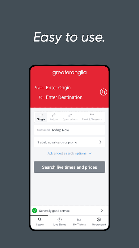 Greater Anglia Tickets and Times screenshot 2