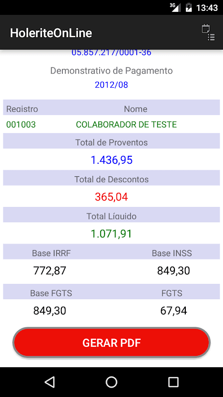 HoleriteOnLine screenshot 6