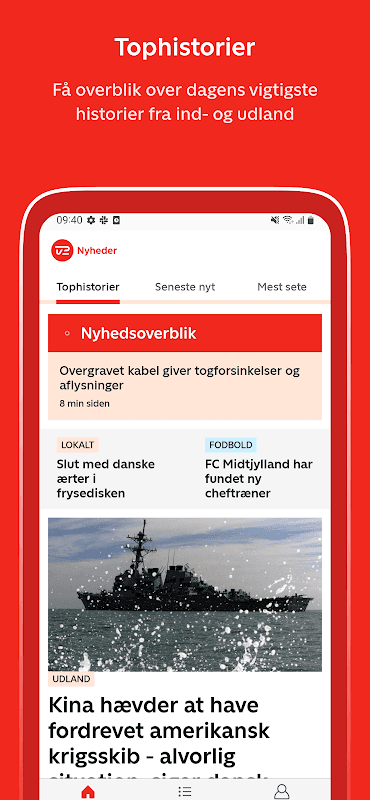 TV 2 Nyheder screenshot 1