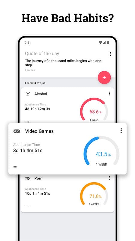 Quitzilla: Quit Habit Tracker screenshot 1