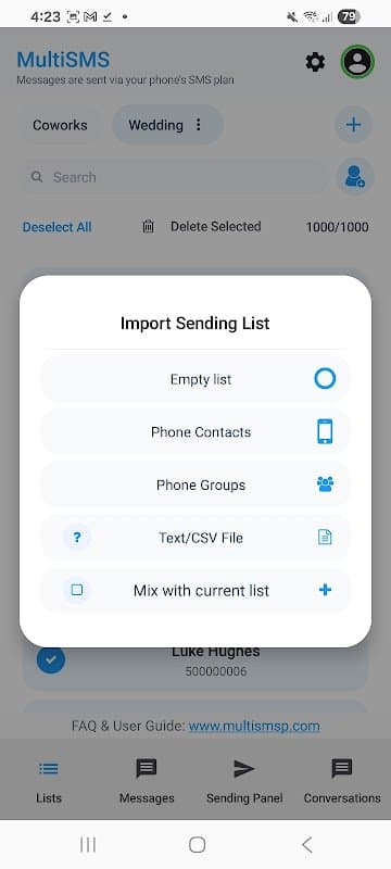 Multi SMS & Group SMS screenshot 4