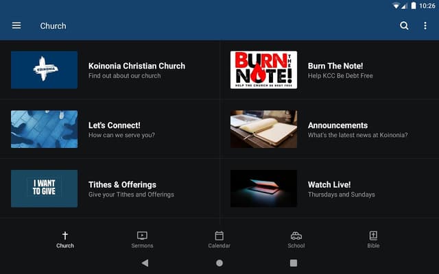 Koinonia Christian Church screenshot 4
