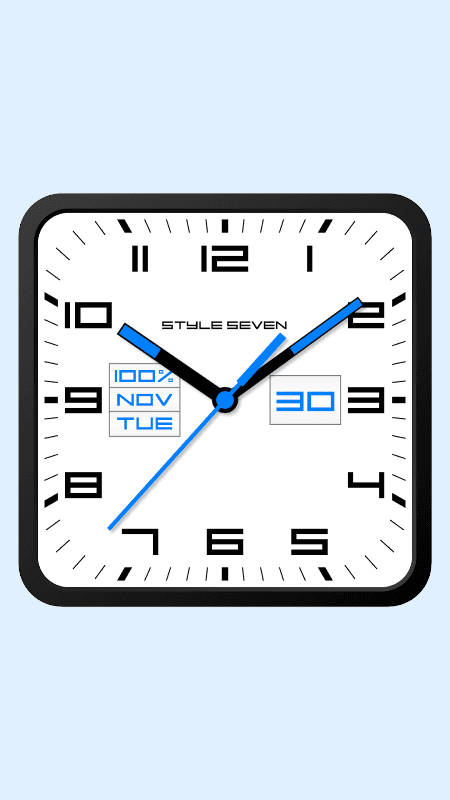 Square Clock Android-7 screenshot 1