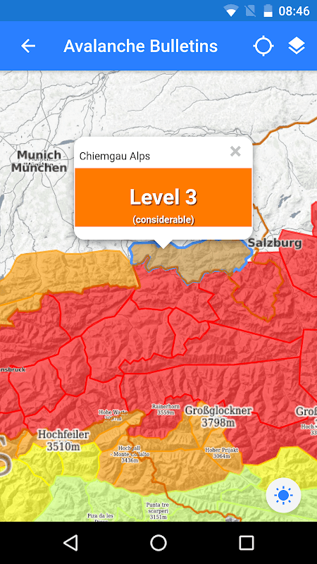 SnowSafe - Avalanche Forecasts screenshot 2