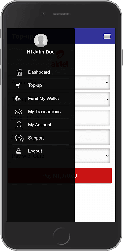Mobile VTU - Airtime & Data Re screenshot 2