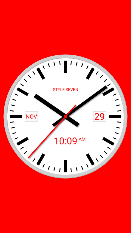 Swiss Analog Clock-7 screenshot 1