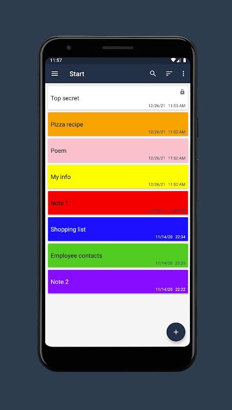 Notepad Notes screenshot 1