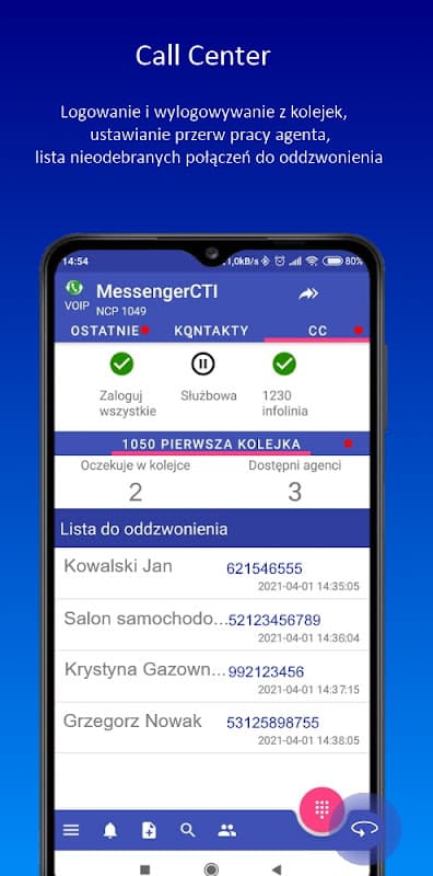 MessengerCTI screenshot 5