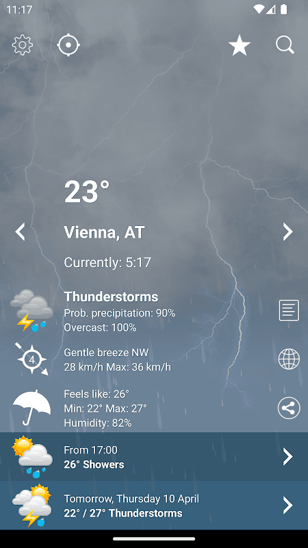 Weather Austria XL PRO screenshot 2