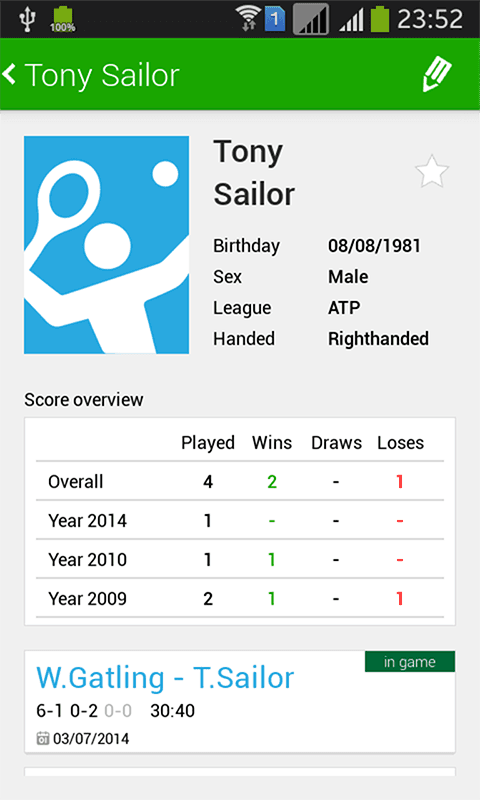 Tennis Math: score & stats screenshot 3