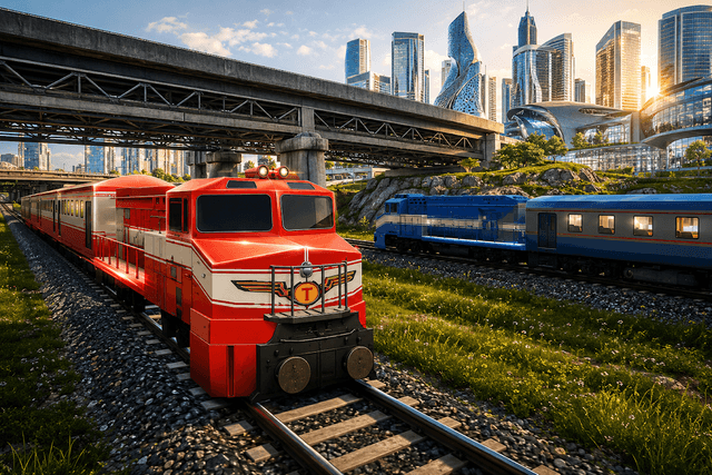 Train Racing Games 3D 2 Player screenshot 3