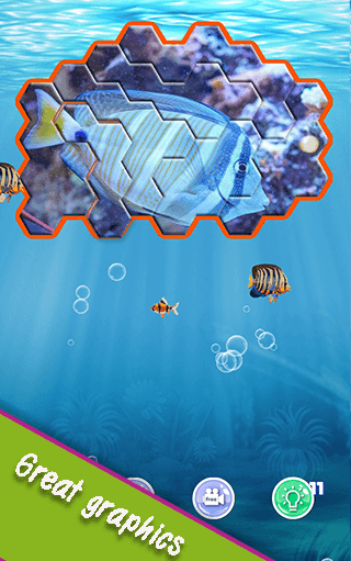 Undersea Hexa Puzzle screenshot 3