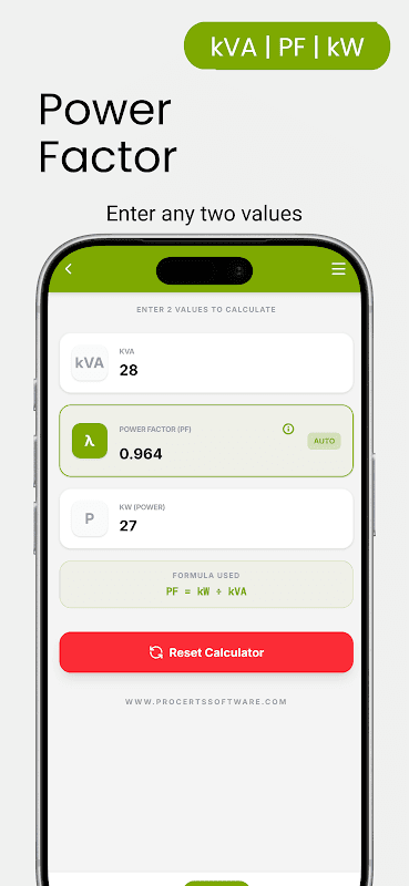 kVA Calculator screenshot 3