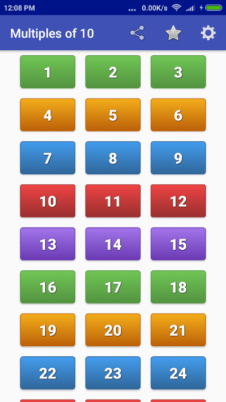 Maths Multiplication Tables screenshot 2