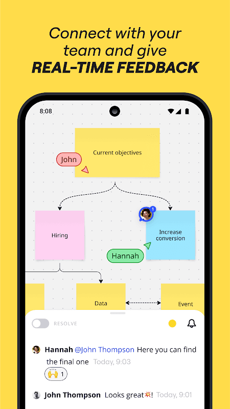 Miro: online collaborative whiteboard platform screenshot 3