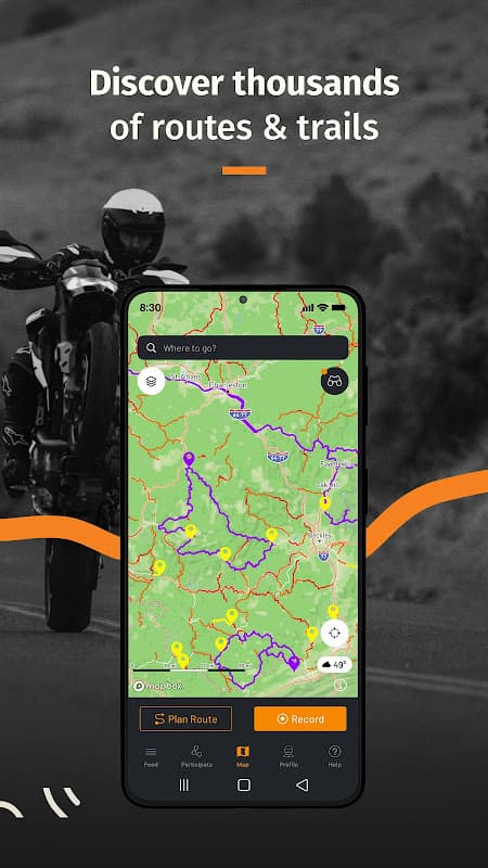 Rever Motorcycle - GPS Route Tracker & Navigation screenshot 2