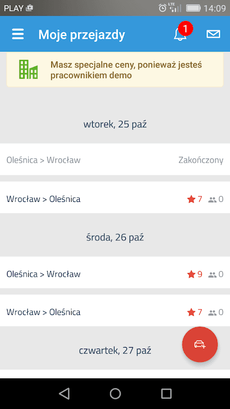 inOneCar screenshot 2