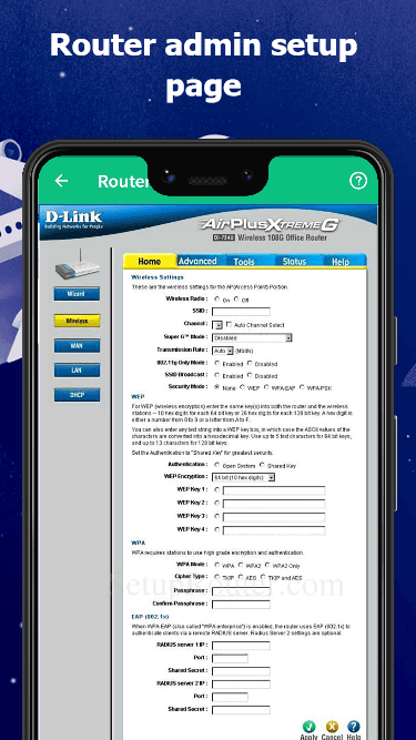 WiFi Router Password - Router Setup Page Password screenshot 3