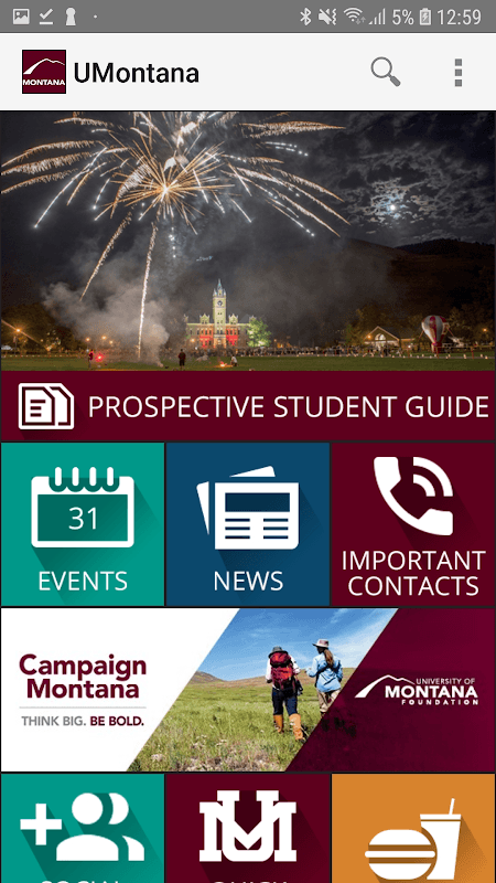 University of Montana screenshot 1