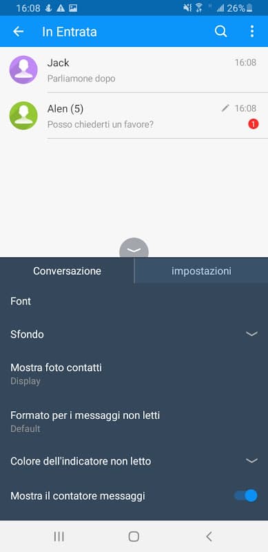 Handcent SMS Italian Language pack screenshot 4