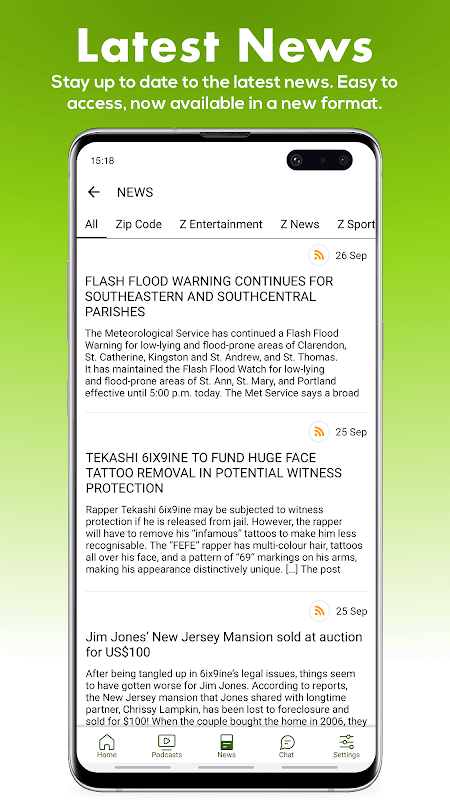 Zip FM 103 Jamaica screenshot 3