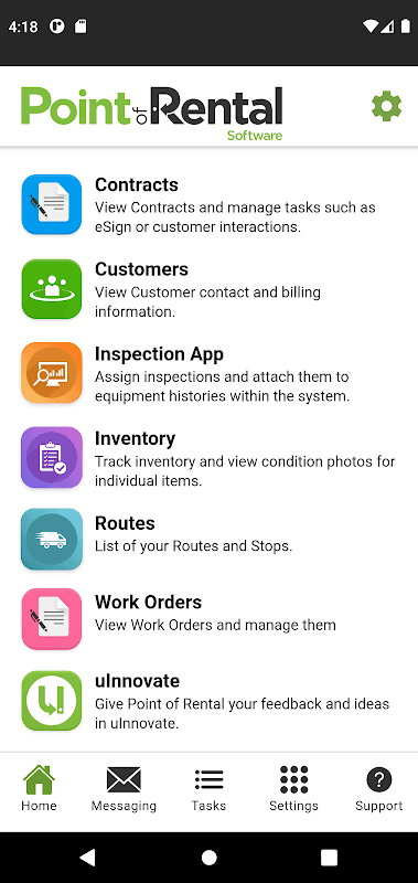 Point of Rental ONE screenshot 1