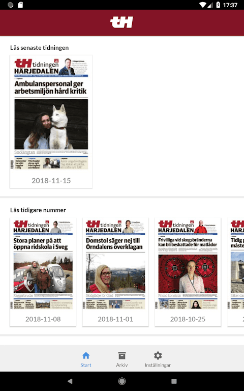 Tidningen Härjedalen e-tidning screenshot 3
