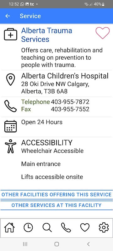 Alberta Health Services (AHS) screenshot 3