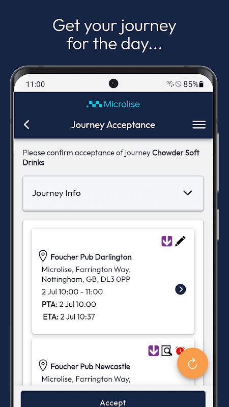 Microlise SmartPOD screenshot 4