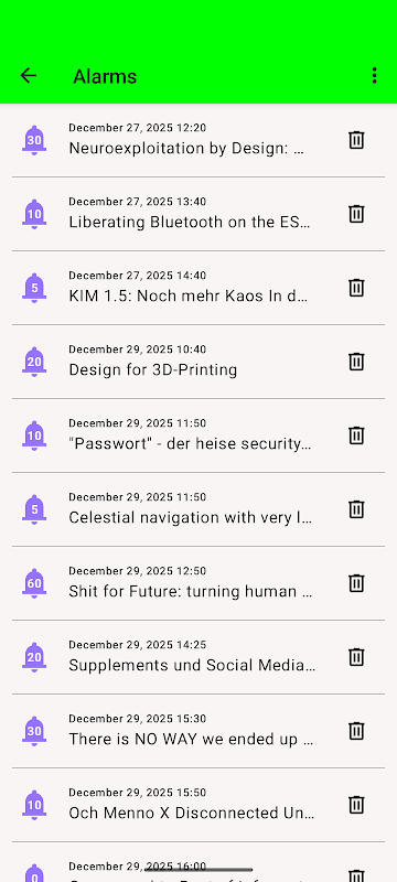 39C3 Schedule screenshot 5