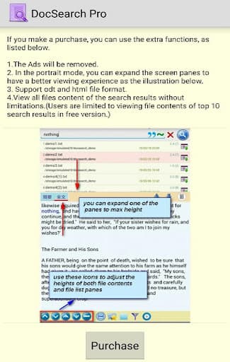 DocSearch+ Search File Content screenshot 2