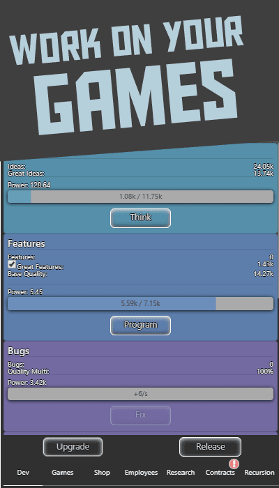 Idle Idle GameDev screenshot 4