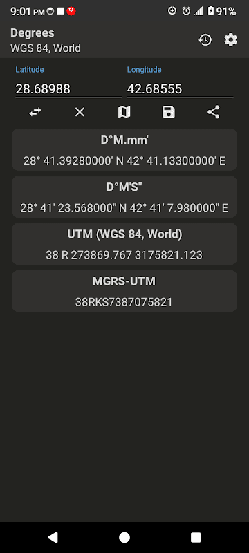 Coordinate Converter+ screenshot 5