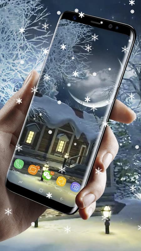 Winter Village Live Wallpaper screenshot 1