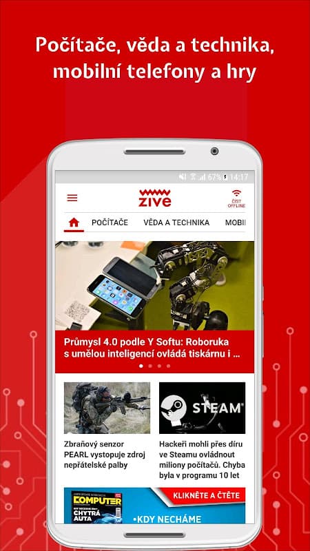 Živě.cz screenshot 1