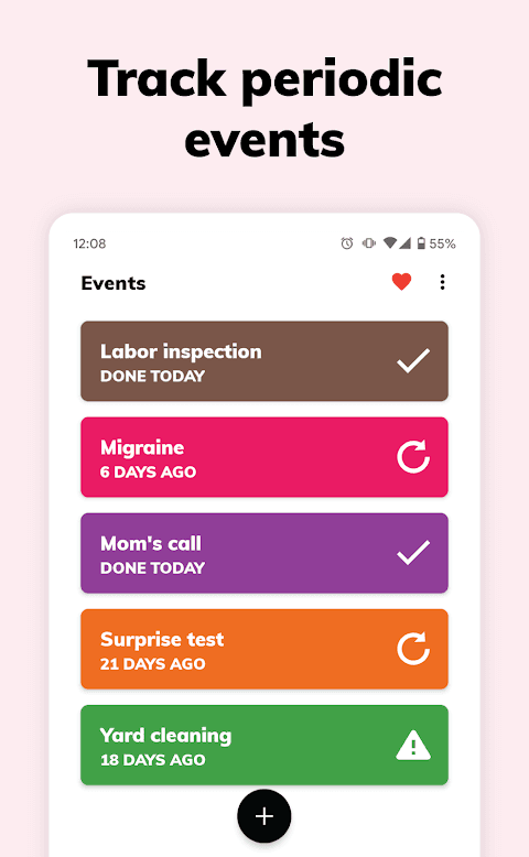 Periodically: Event Logger screenshot 1