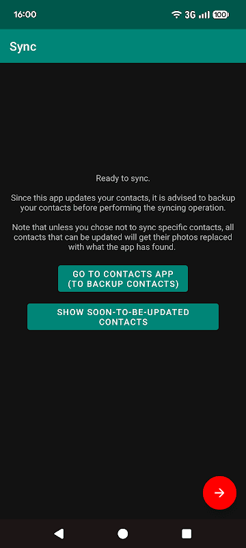 Contacts Sync (requires ROOT) screenshot 3