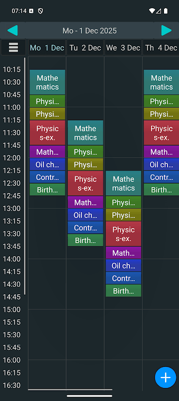 Calendar screenshot 2