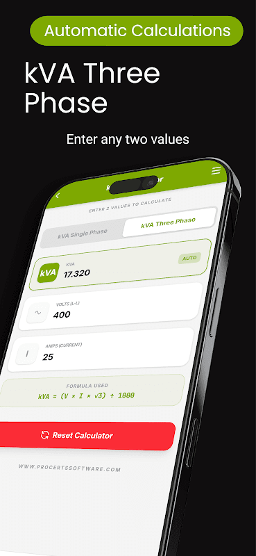 kVA Calculator screenshot 4