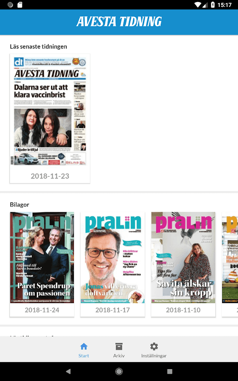 Avesta Tidning e-tidning screenshot 3