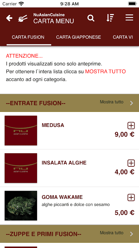 Nu Asian Cuisine screenshot 3