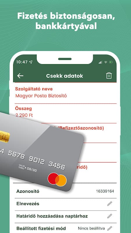 iCsekk mobil fizetés screenshot 3