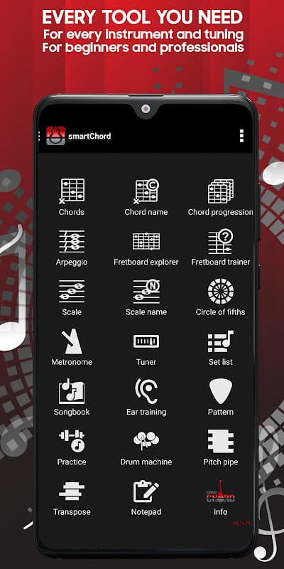 smart Chords: 40 guitar tools… screenshot 1