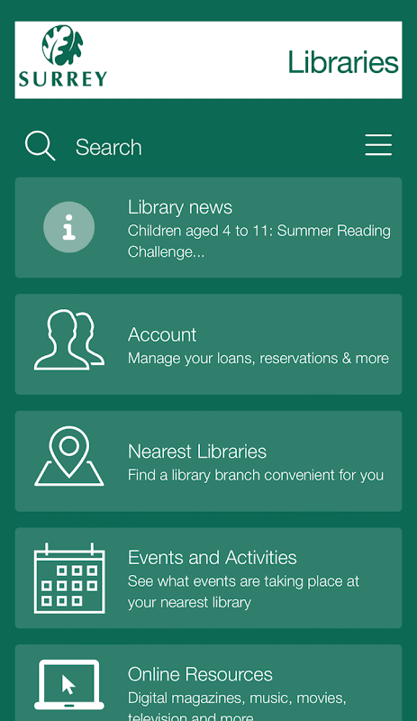 Surrey Libraries screenshot 1