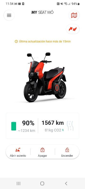 My SEAT MÓ–Connected e-scooter screenshot 1