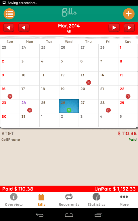 Bills Monitor lite screenshot 6